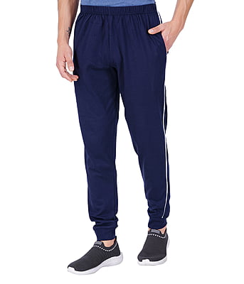 300x300 (31) Wemyc Men's Cotton Solid Rib Track Pant | Expandable Elastic Waist Joggers with 2 Pockets | Stretchable Sports Wear Track Pant for Men - Image 4