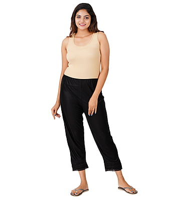 300x300 (33) Wemyc Women's Nylon Ankle Length Pants / Capris / Pant slip - Image 2
