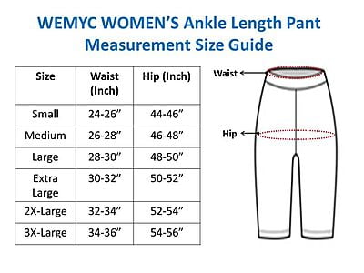 300x300 (35) Wemyc Women's Nylon Ankle Length Pants / Capris / Pant slip - Image 6