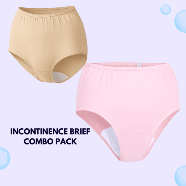 Pink Beige Incontinence Brief Compo - Image 1