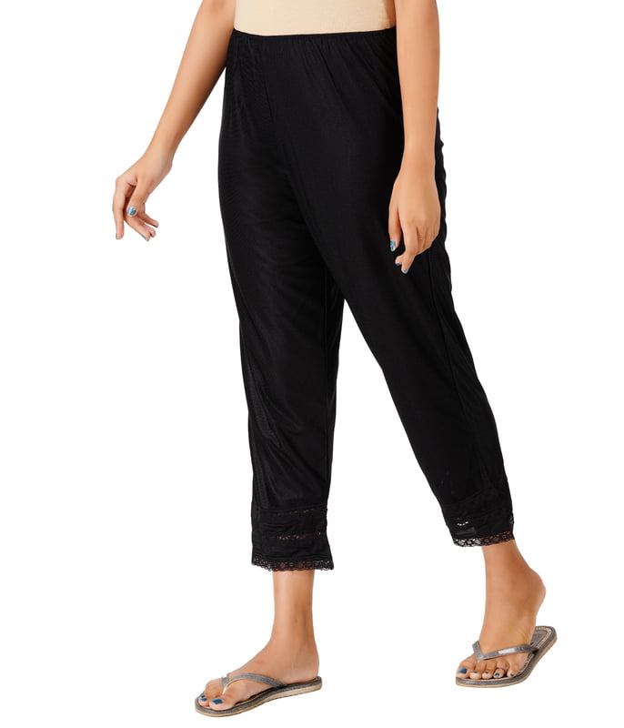 600x600 (17) Wemyc Women's Nylon Ankle Length Pants / Capris / Pant slip - Image 5