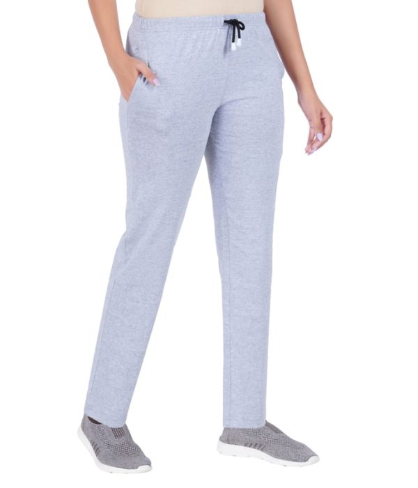 Wemyc Women's Cotton Solid Rib Track Pant Joggers | Stretchable Sports Wear Track Pant for Women - Image 1