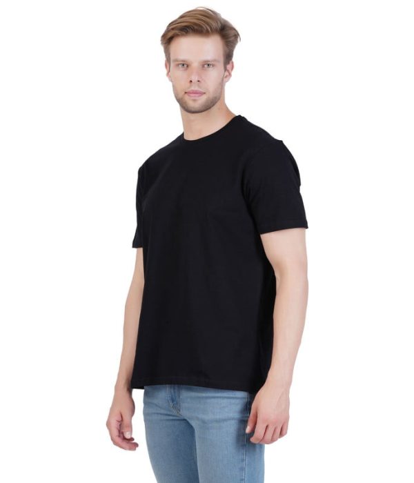Men Oversized Fit T Shirt - Black - Image 1